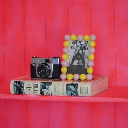 Marco Burbujas Rectangular Rosa Amarillo