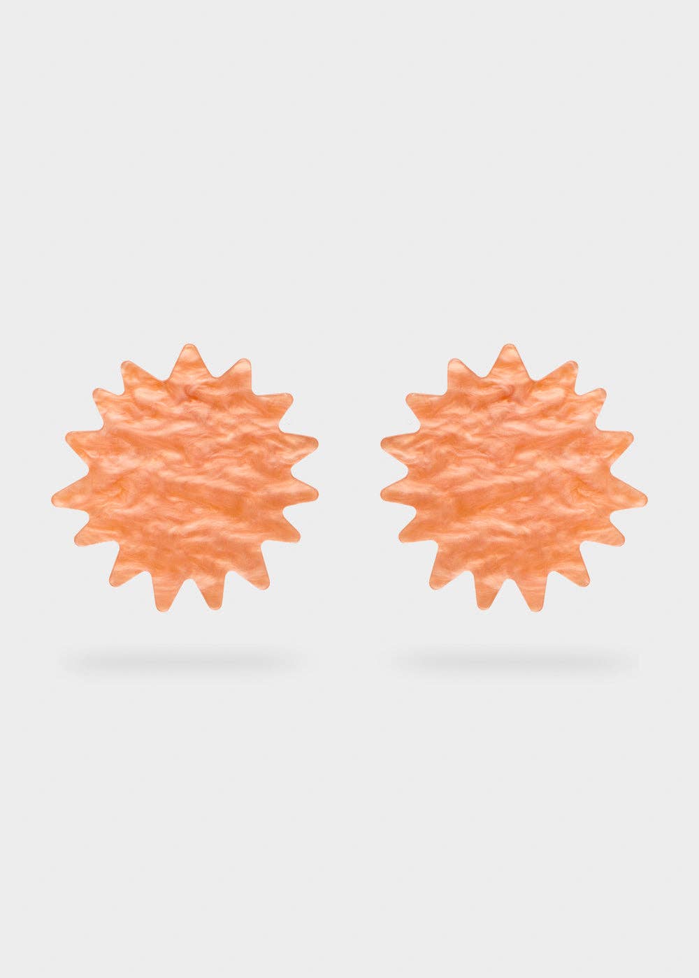 Pendientes Destello Resina Naranja