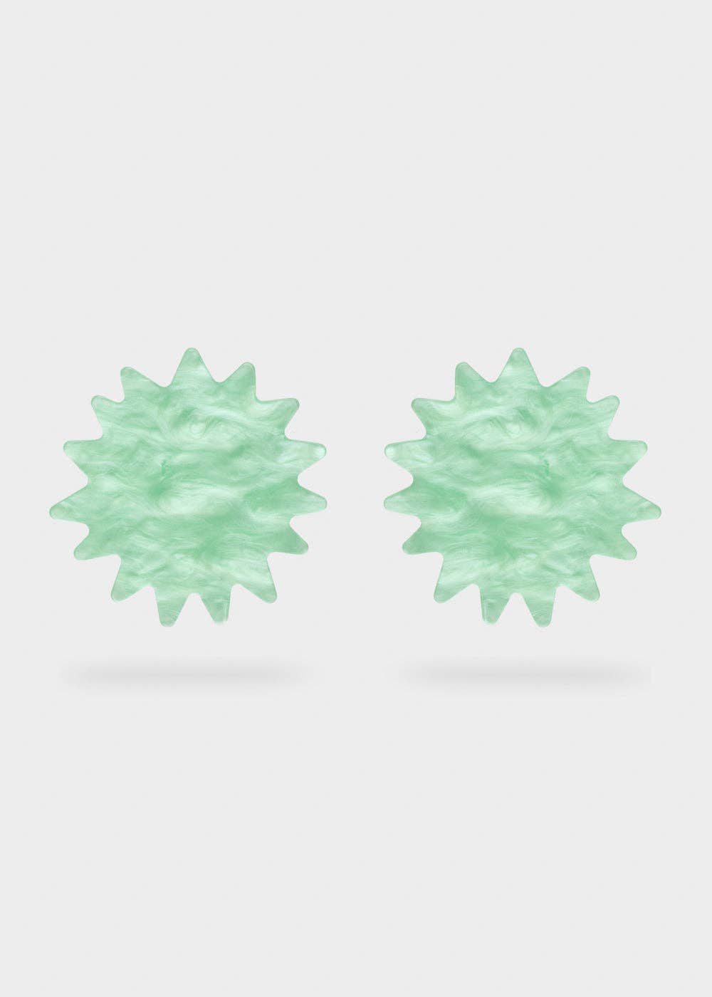 Pendientes Destello Resina Naranja