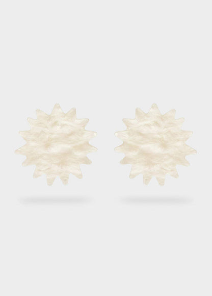 Pendientes Destello Resina Naranja