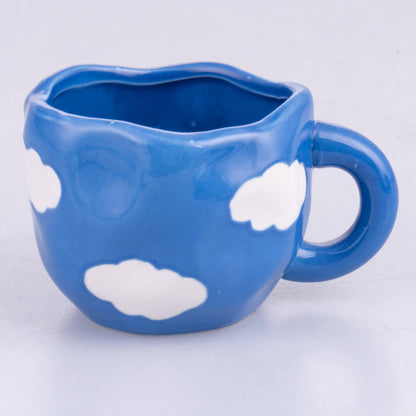 Taza Nubes + Platito + Espumador