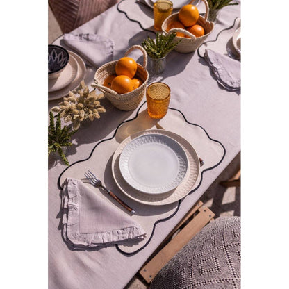 Mantel Individual Ondas Negro