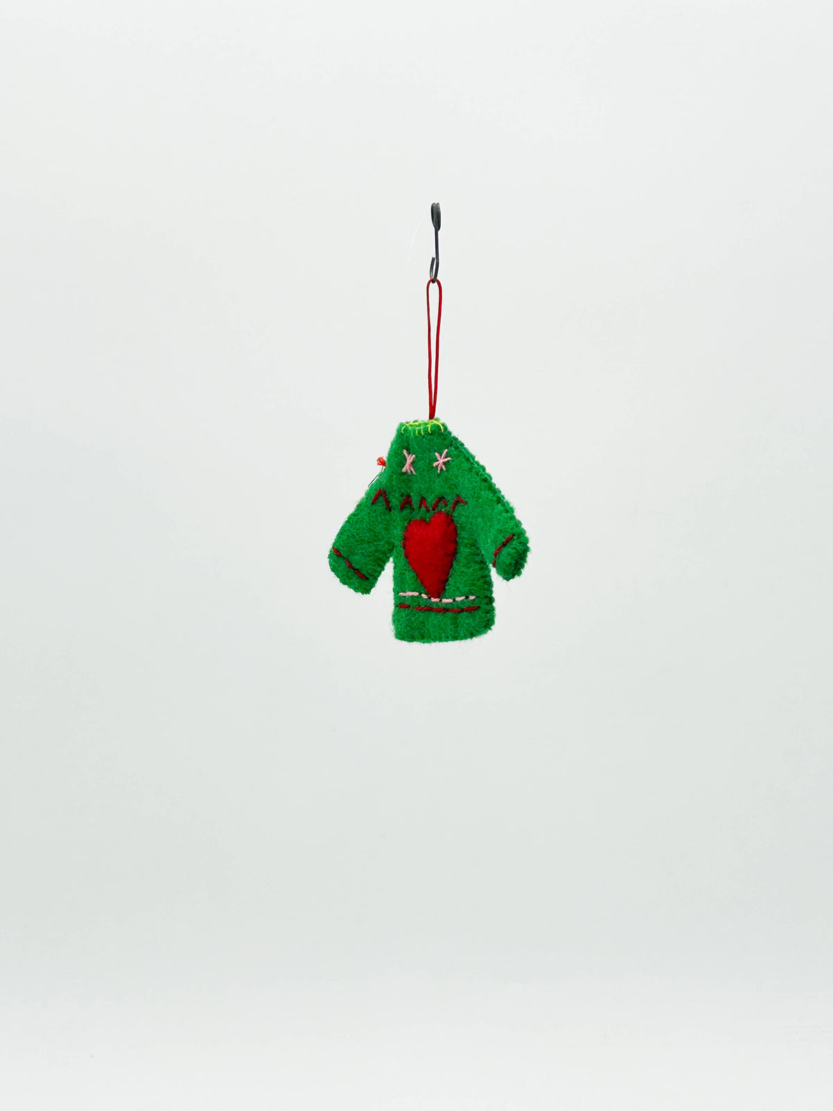 Heart Shaped Jumper Christmas Decoration
