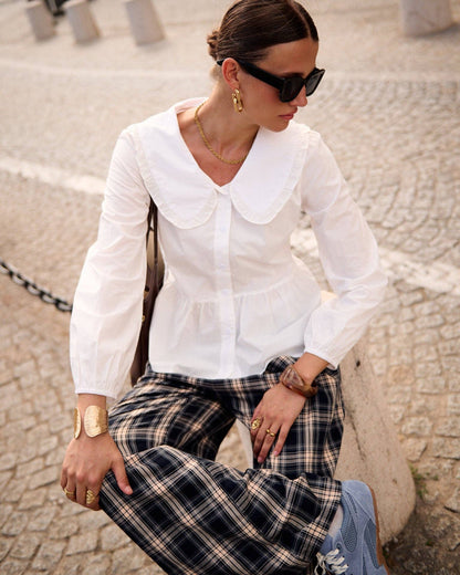 Pantalones Cuadros Franela Culotte