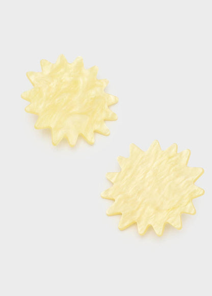 Pendientes Destello Resina Naranja