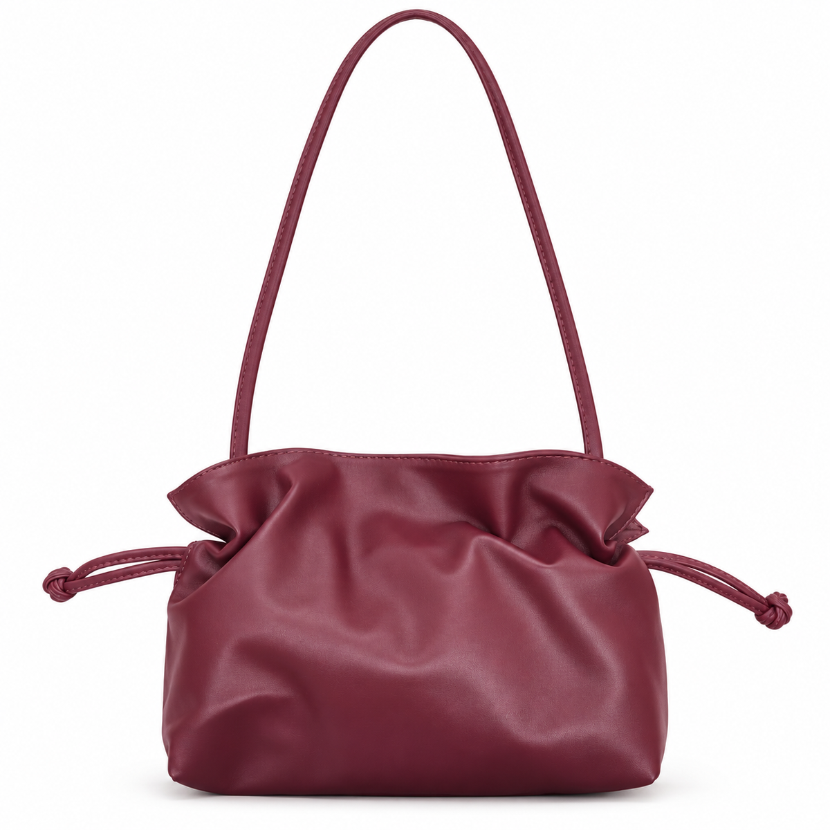Bolso Bandolera Piel granate