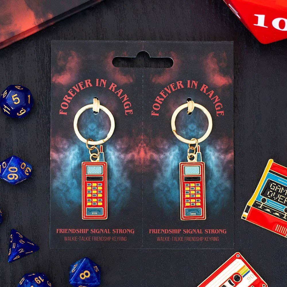 2 Llaveros Esmaltados Walkie Talkie