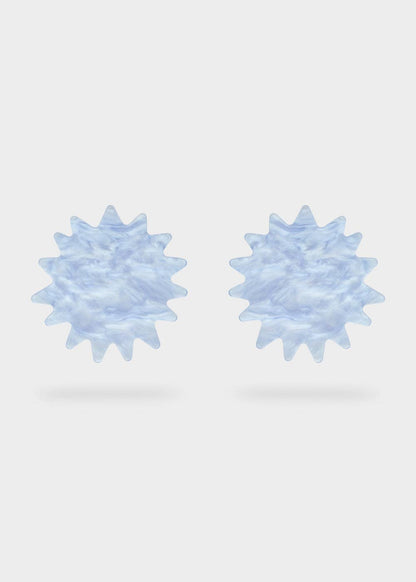 Pendientes Destello Resina Naranja