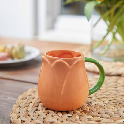 Taza Tulipán Grande 400 ml Naranja