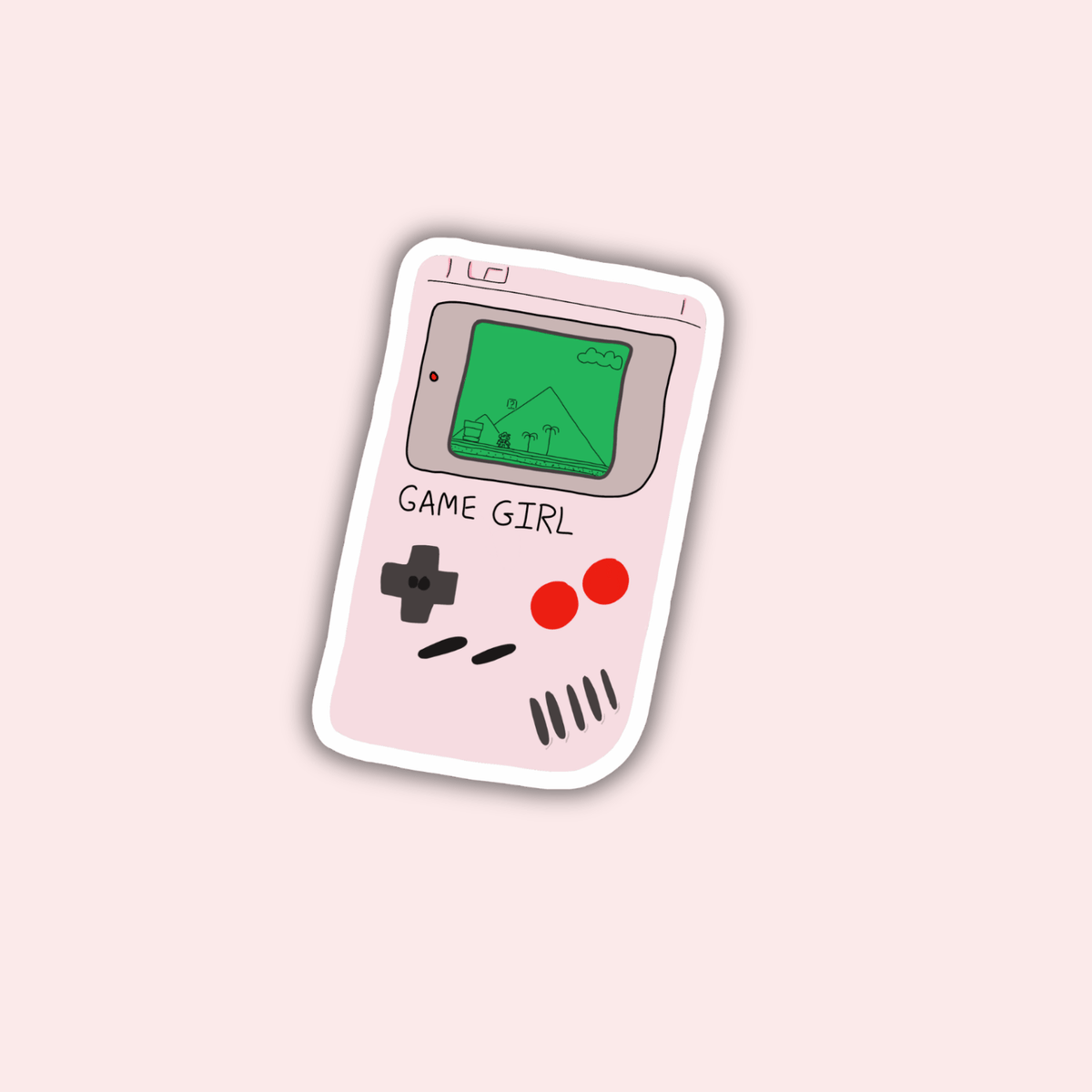 Pegatina Game Boy Game Girl