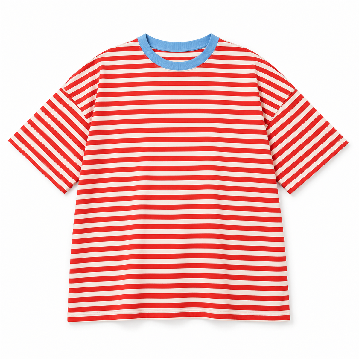 Camiseta Rojo y.Blanco foto de estudio