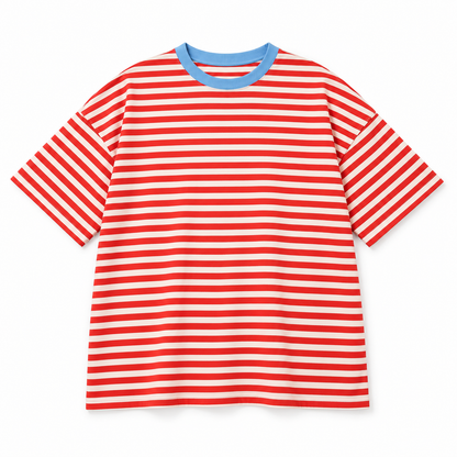 Camiseta Rojo y.Blanco foto de estudio