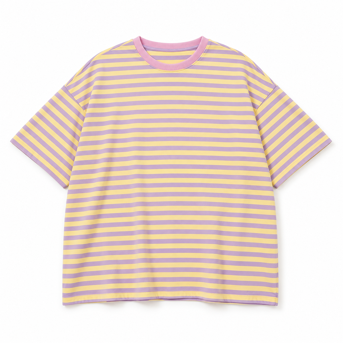 Camiseta Violeta y Amarillo foto de estudio