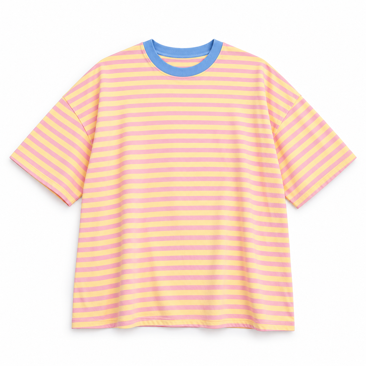 Camiseta Rosa y Amarillo foto de estudio