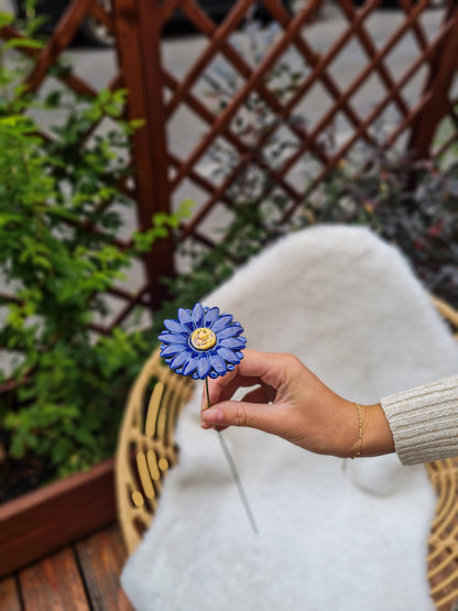 Flor Cerámica Rosa Gerbera