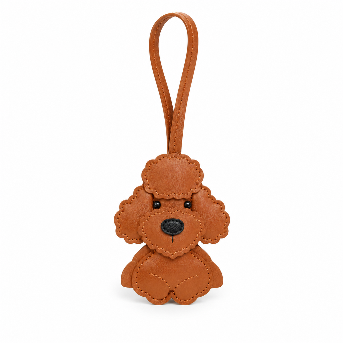 Charm caniche marrón