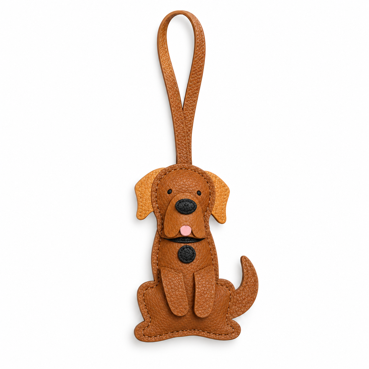 Llavero charm perro labrador marron