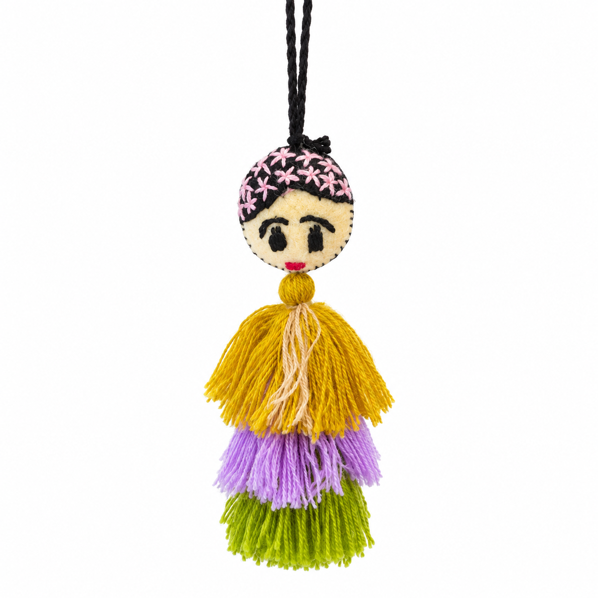 Charm Artesanal Muñecas Morado