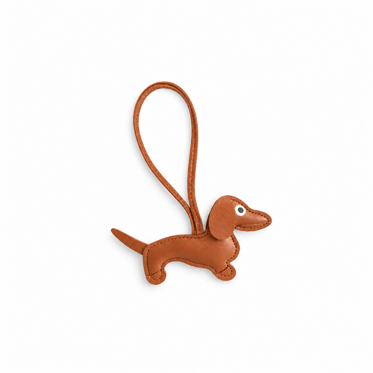 Charm Teckel Marrón camel con tira completa