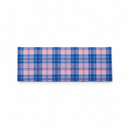 Cinta de pelo elástica — Azul y rosa