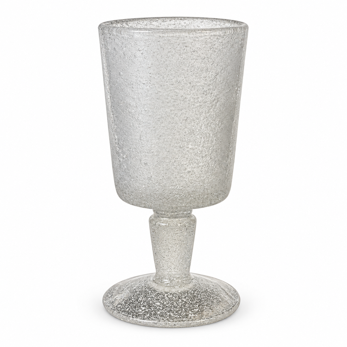 Copa Cristal Burbujitas Gris