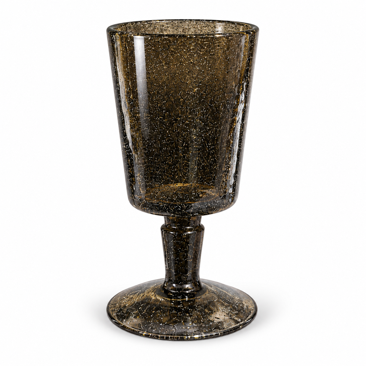 Copa Cristal Burbujitas Negro