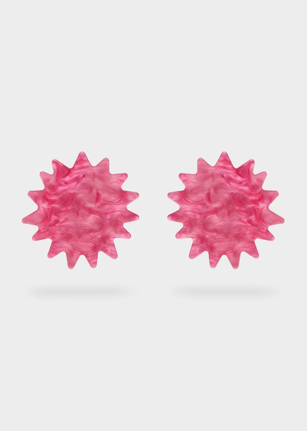 Pendientes Destello Resina Naranja