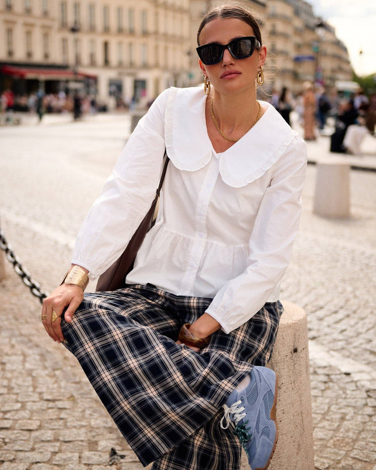Pantalones Cuadros Franela Culotte