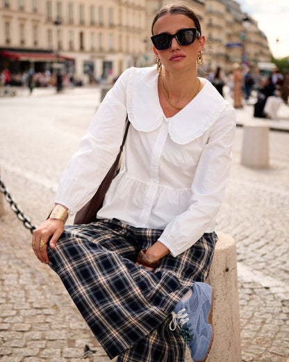 Pantalones Cuadros Franela Culotte