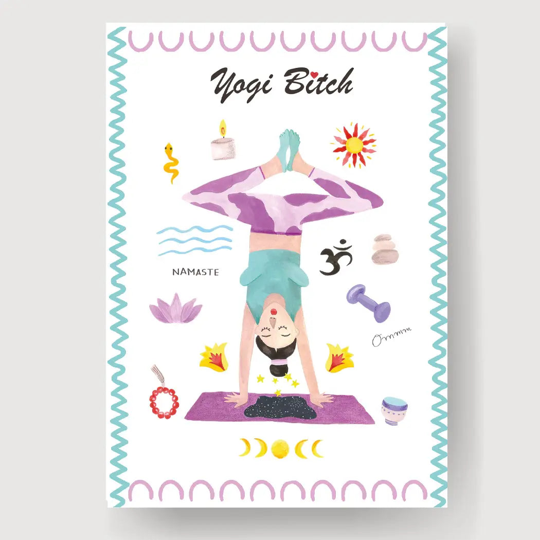 A6 Trendy Bitch Card or Postcard with Envelope