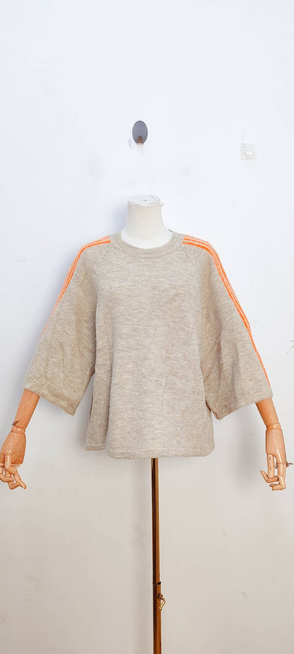 Jersey de punto chocolate oscuro