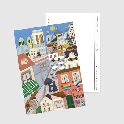 A6 Tarjeta o Postal con Sobre Madrid 2