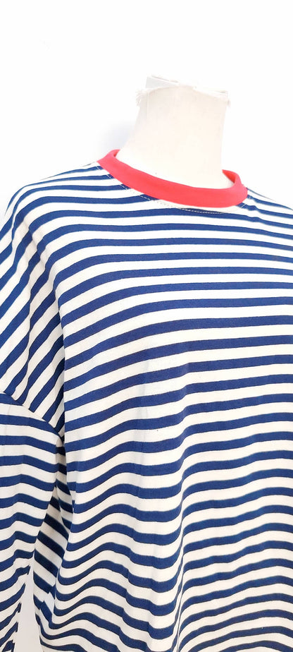 Camiseta de manga larga rosa y rojo