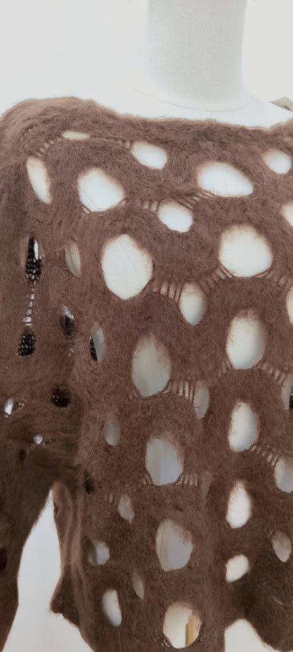 Jersey de punto blanco