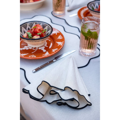 Mantel Individual Ondas Negro