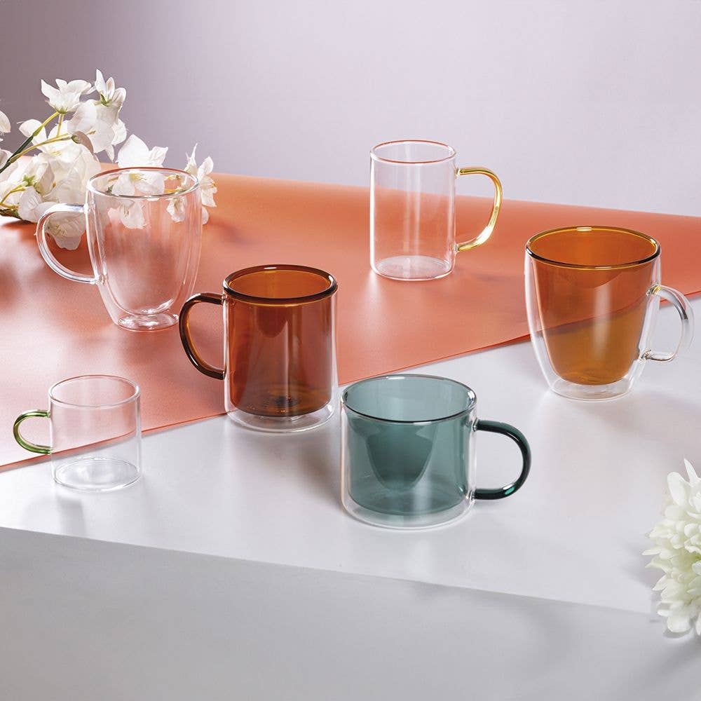 Taza Marrón con Doble Fondo