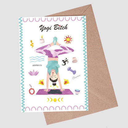 A6 Trendy Bitch Card or Postcard with Envelope