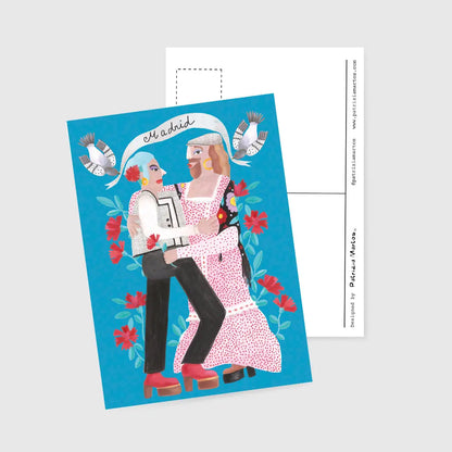 A6 Card or Postcard with Envelope Madrid 2
