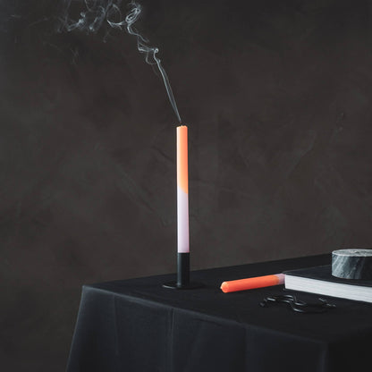 Vela de Candelabro Degradado Rosa Blanco Naranja