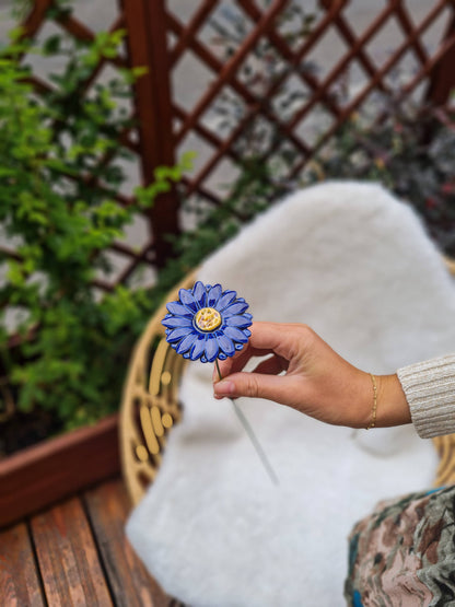 Flor Cerámica Rosa Gerbera