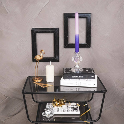 Candelabro Portavelas Pez Vidrio Transparente