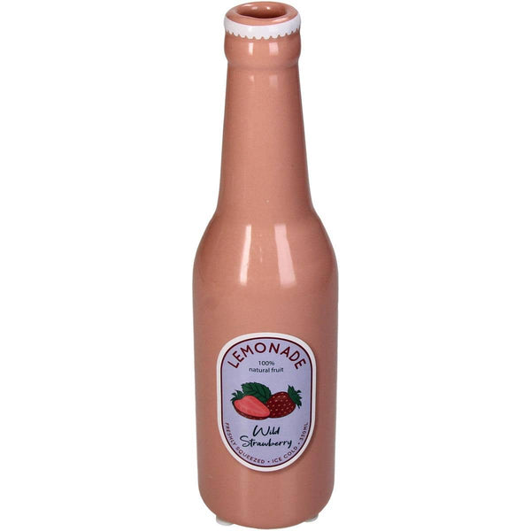 Florero Jarrón Botella Limonada Fresa