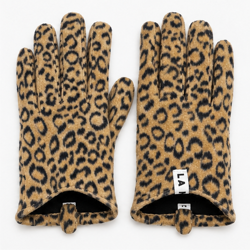 Guantes estampado leopardo