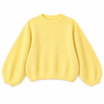 Jersey Manga Larga Abullonada Amarillo