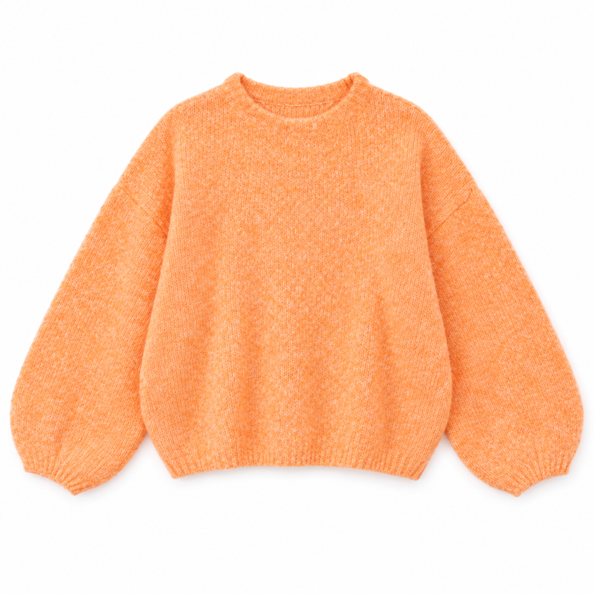 Jersey Manga Larga Abullonada Naranja
