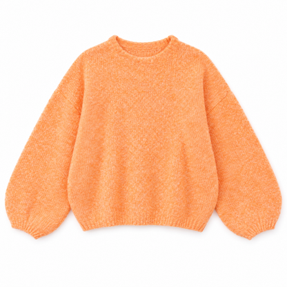 Jersey Manga Larga Abullonada Naranja