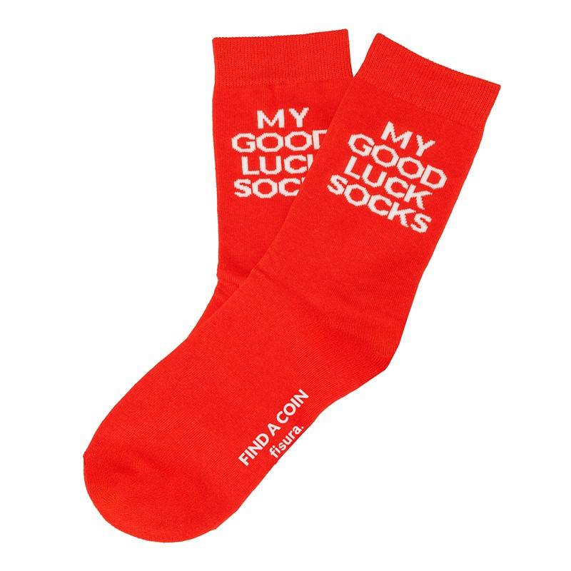 Calcetines Unisex My Good Luck Socks Rojo