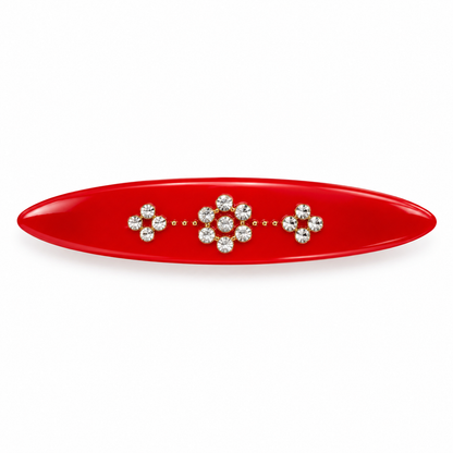 Pasador Brillantes Rojo