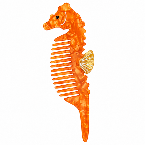 Peine Caballito de Mar Naranja