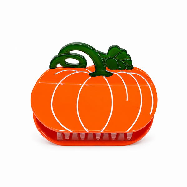 Pinza de Pelo Calabaza — foto frontal de estudio sobre blanco